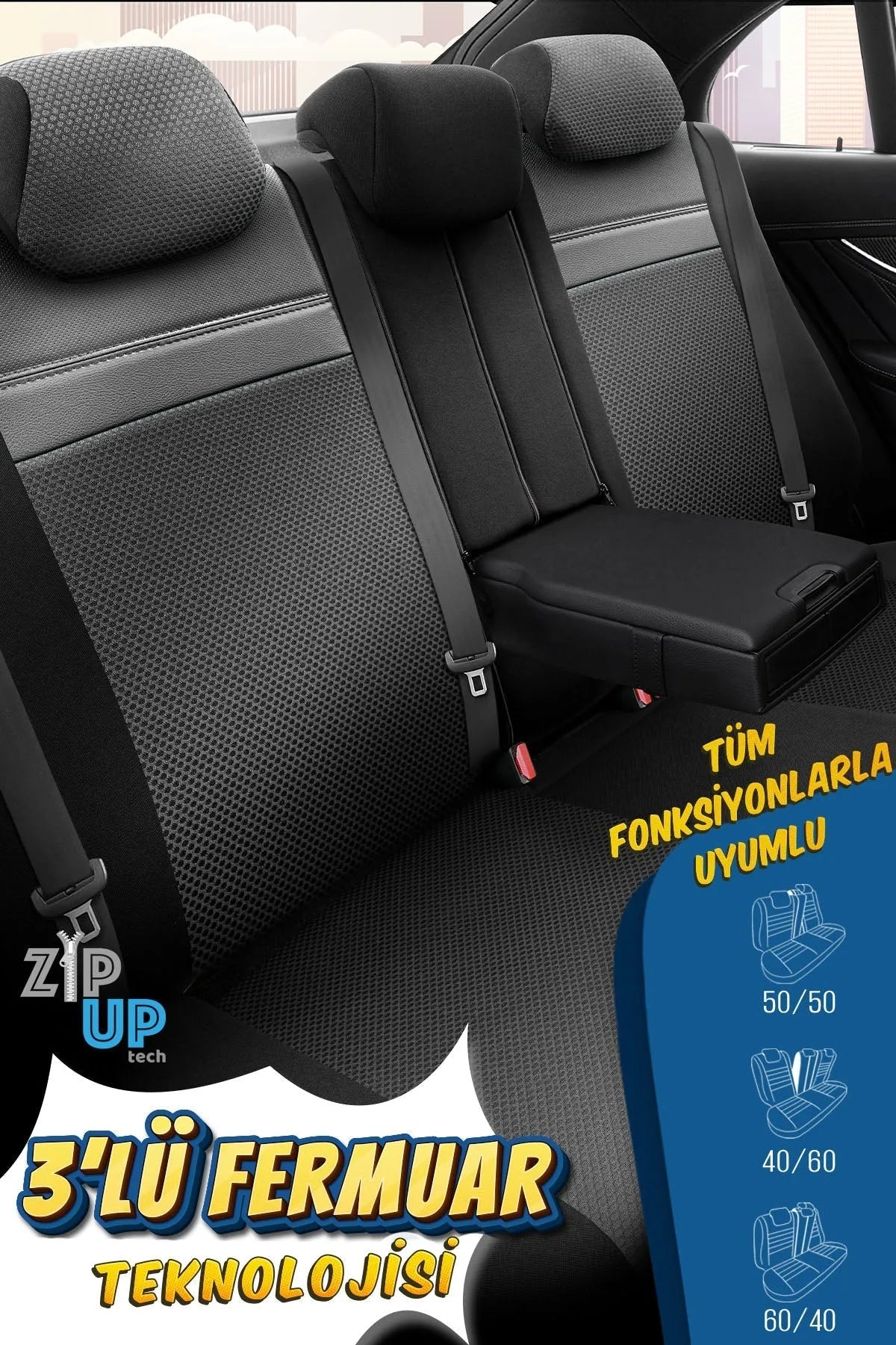 Otom Phantom Design Premium Yeni Nesil Oto Koltuk Kılıfı Tam Set - OtomBayi