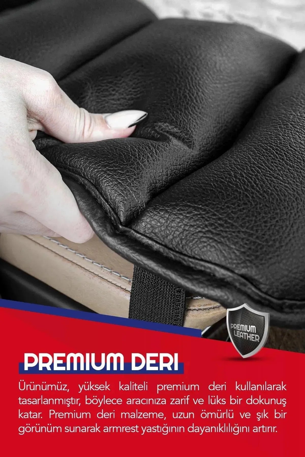 Otom Premium Deri Ekstra Süngerli Kol Destek Yastığı Kolçak Desteği - OtomBayi