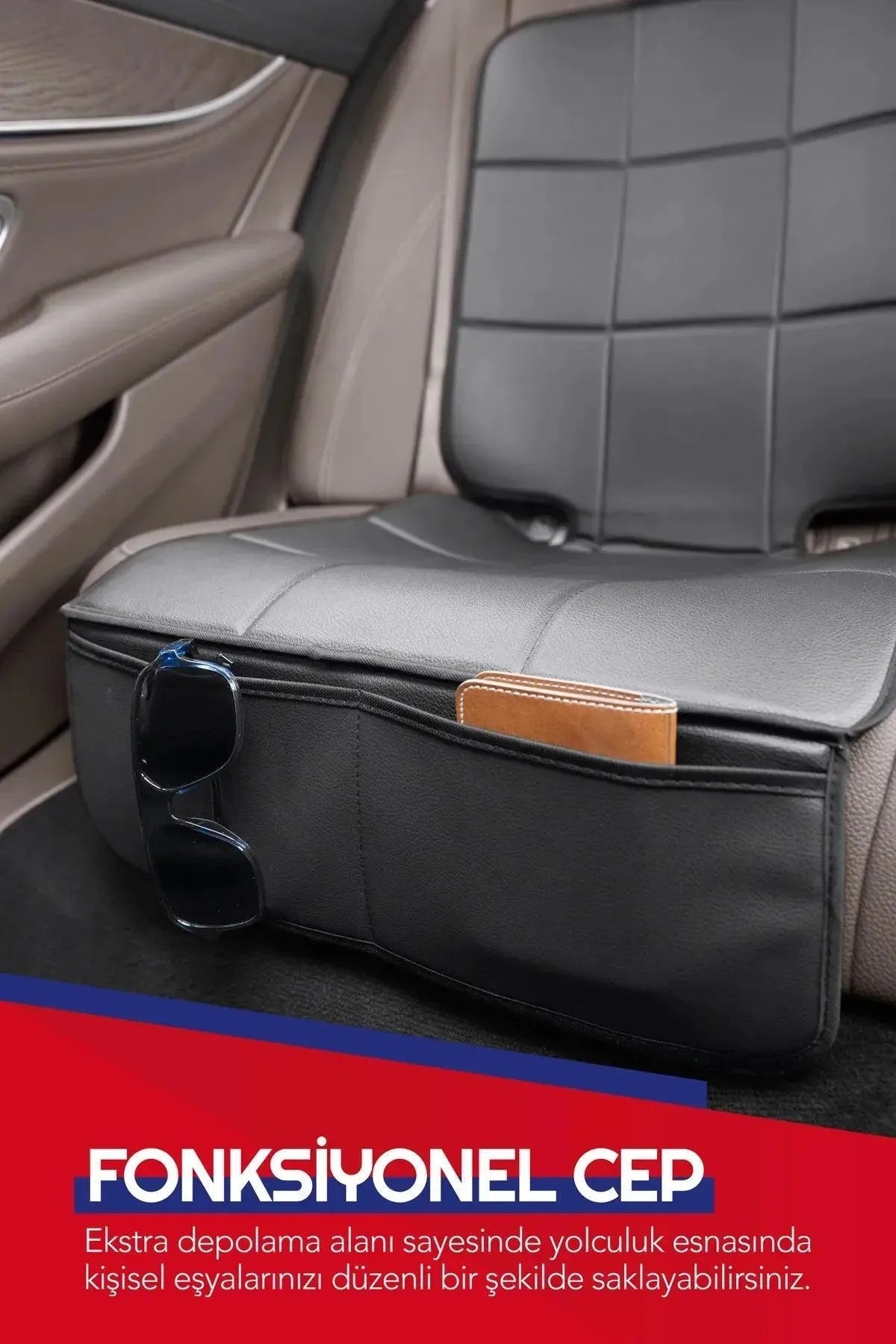 Otom Premium Deri Puset Altı Koruyucu Oto Koltuk Minderi - OtomBayi