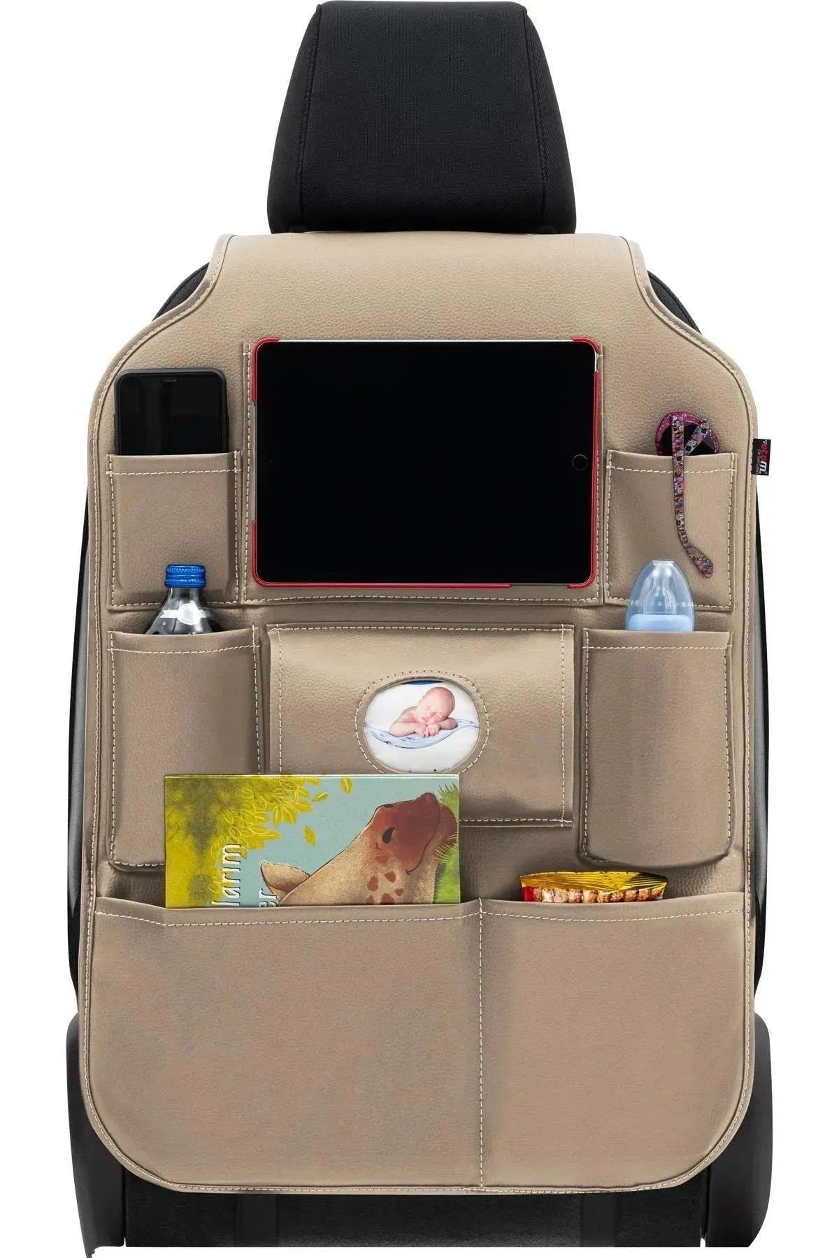 Otom Premium Design Deri Koltuk Arkası Araç içi Organizer Eşya Düzenleyici - OtomBayi