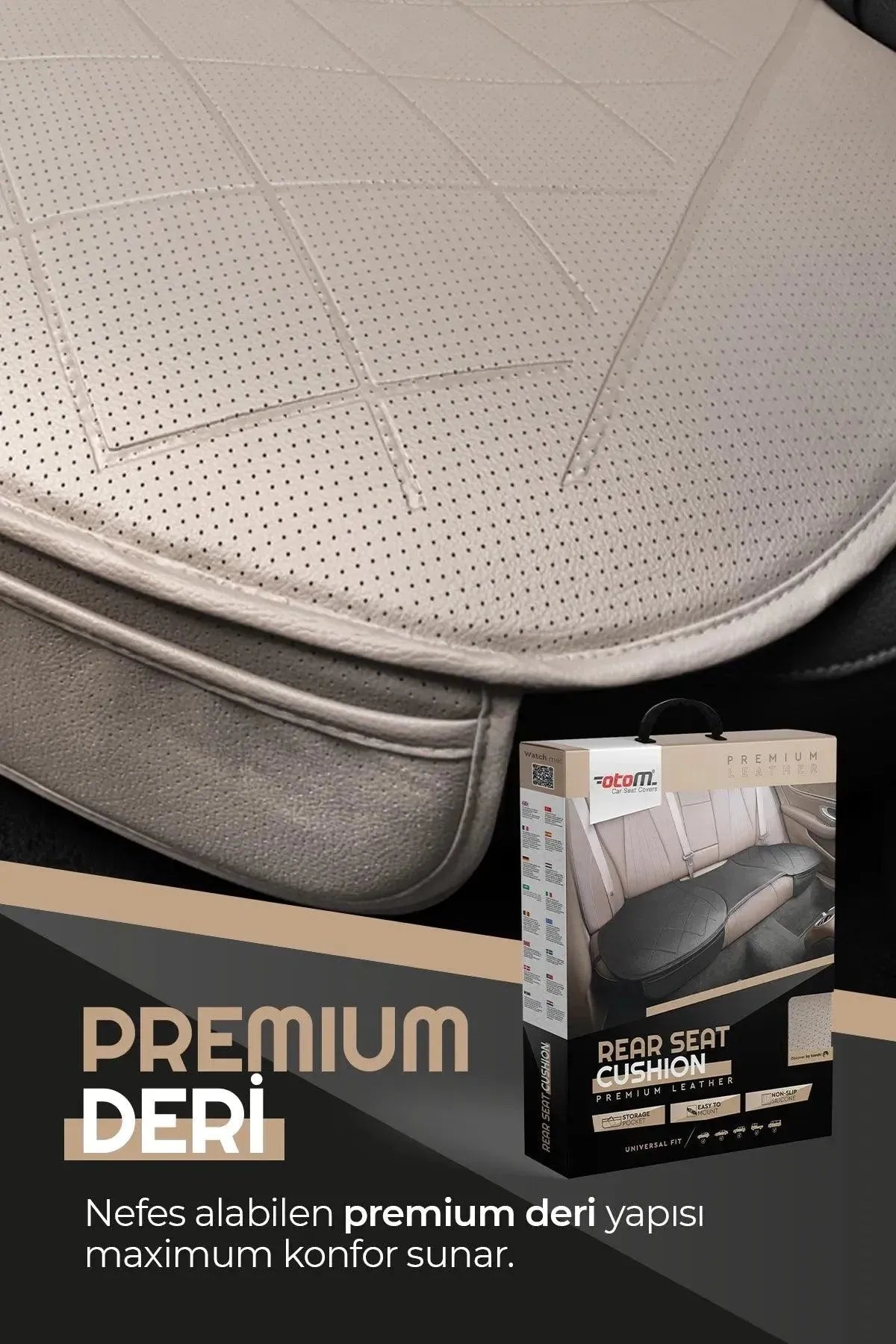 Otom Premium Koruyucu Arka Koltuk Minderi - Deri - OtomBayi