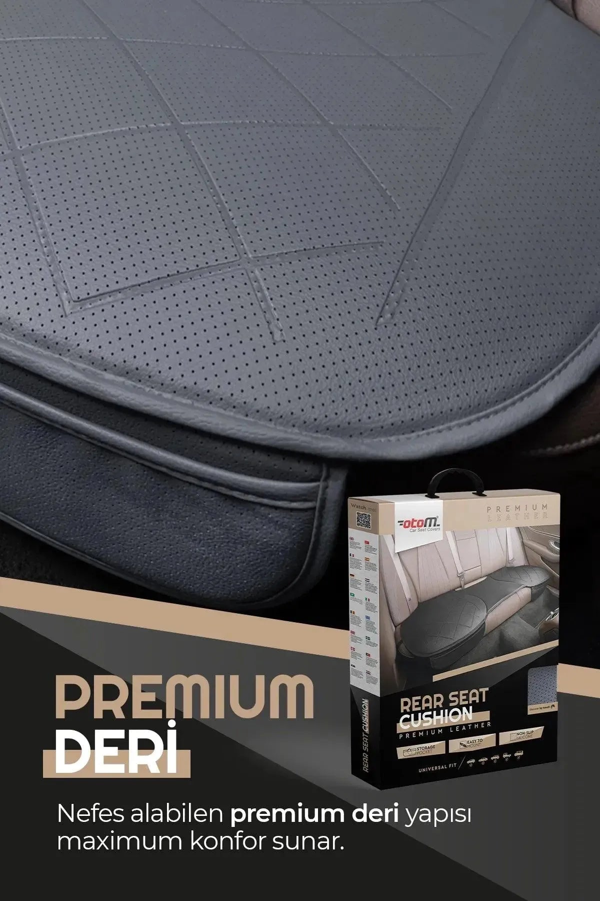 Otom Premium Koruyucu Arka Koltuk Minderi - Deri - OtomBayi