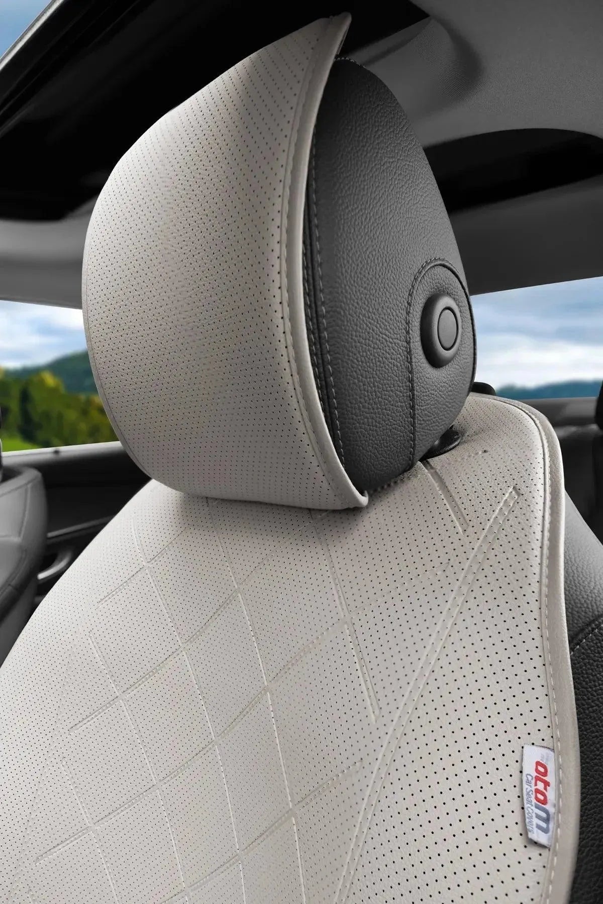 Otom Premium Koruyucu Oto Koltuk Minderi Yüksek Kalite Deri - OtomBayi
