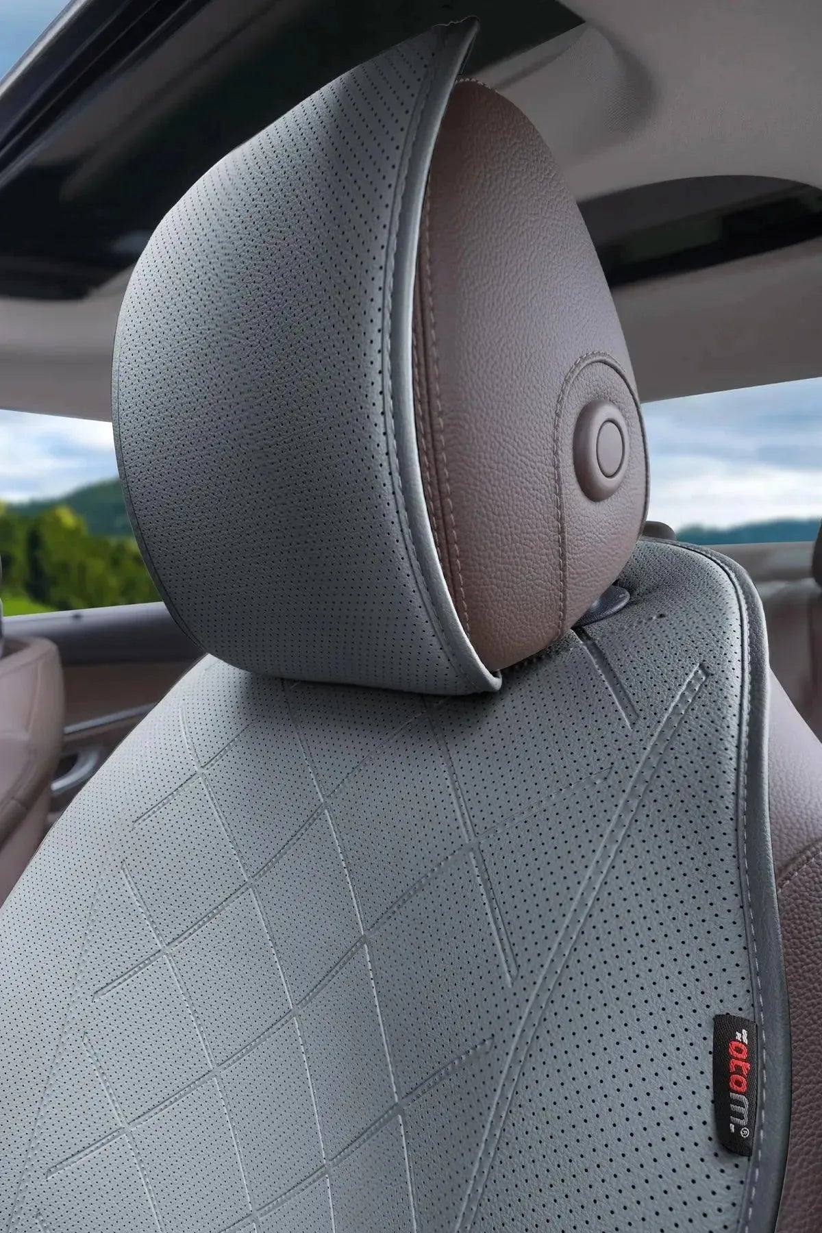 Otom Premium Koruyucu Oto Koltuk Minderi Yüksek Kalite Deri - OtomBayi