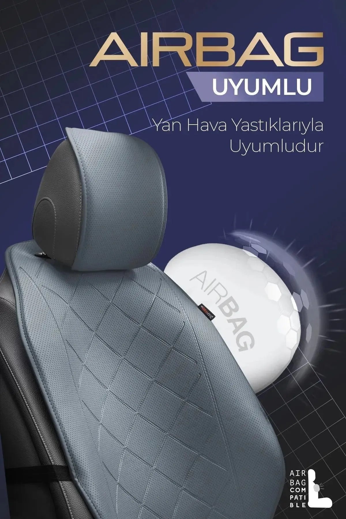 Otom Premium Koruyucu Oto Koltuk Minderi Yüksek Kalite Deri - OtomBayi