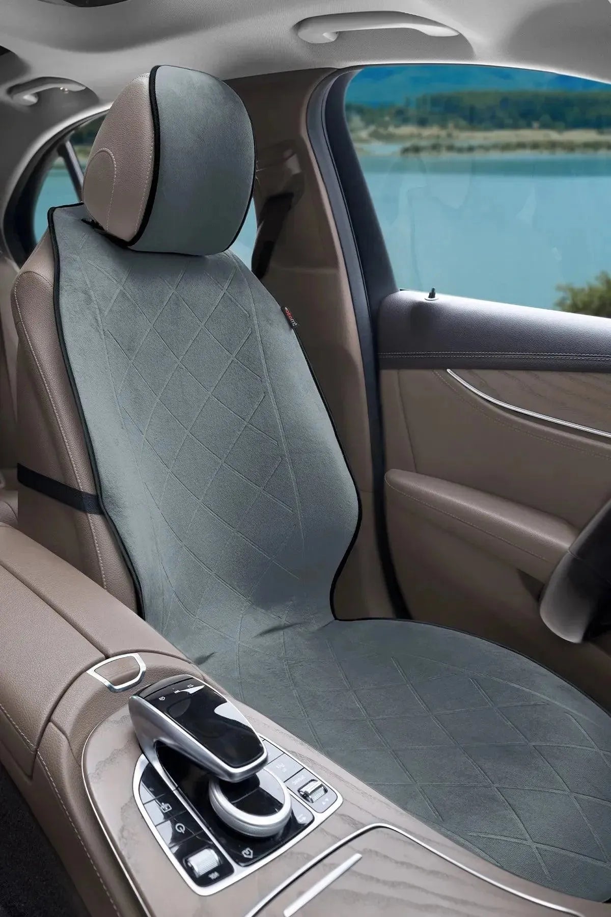 Otom Premium Koruyucu Oto Koltuk Minderi Yüksek Kalite Süet - OtomBayi