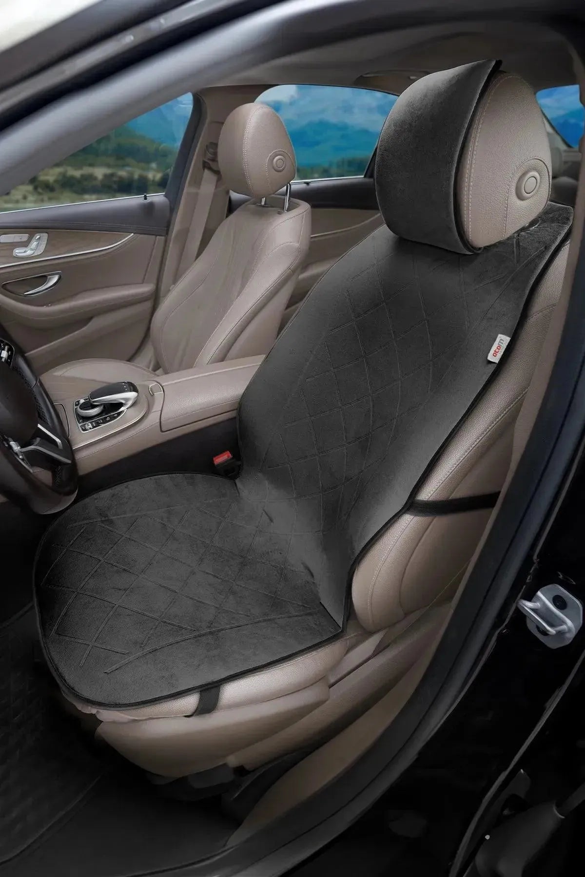 Otom Premium Koruyucu Oto Koltuk Minderi Yüksek Kalite Süet - OtomBayi