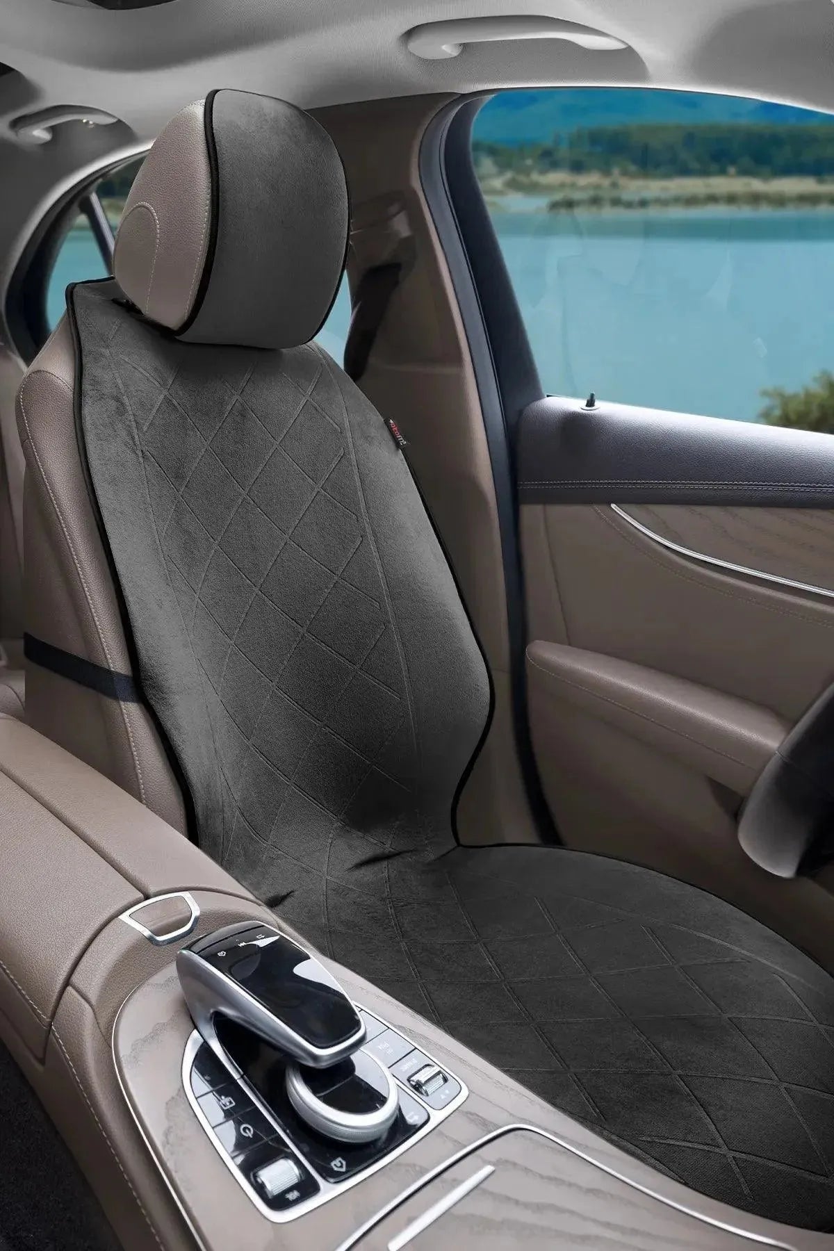 Otom Premium Koruyucu Oto Koltuk Minderi Yüksek Kalite Süet - OtomBayi