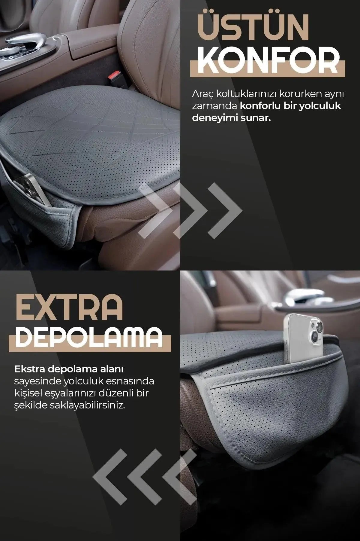 Otom Premium Ön Koltuk Minderi - Deri - OtomBayi