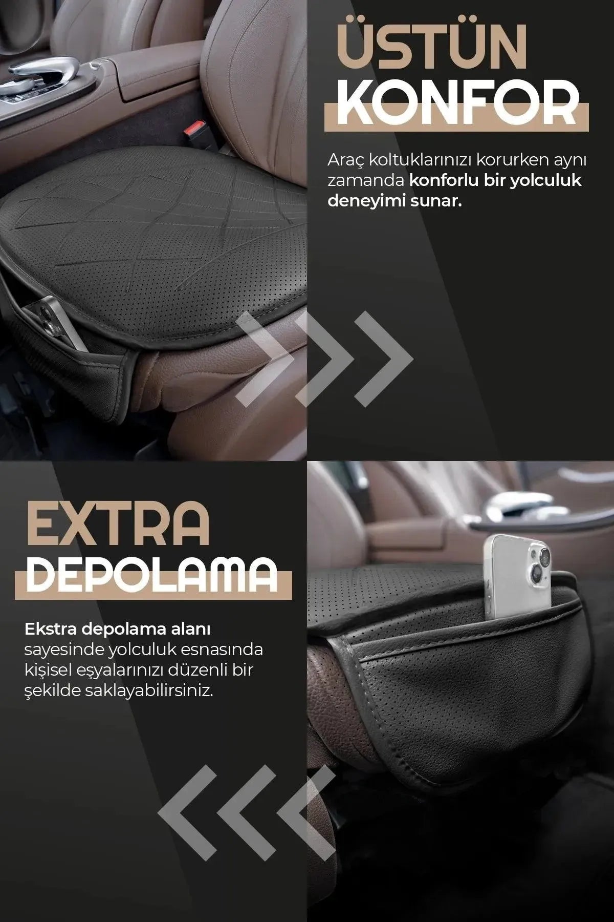 Otom Premium Ön Koltuk Minderi - Deri - OtomBayi