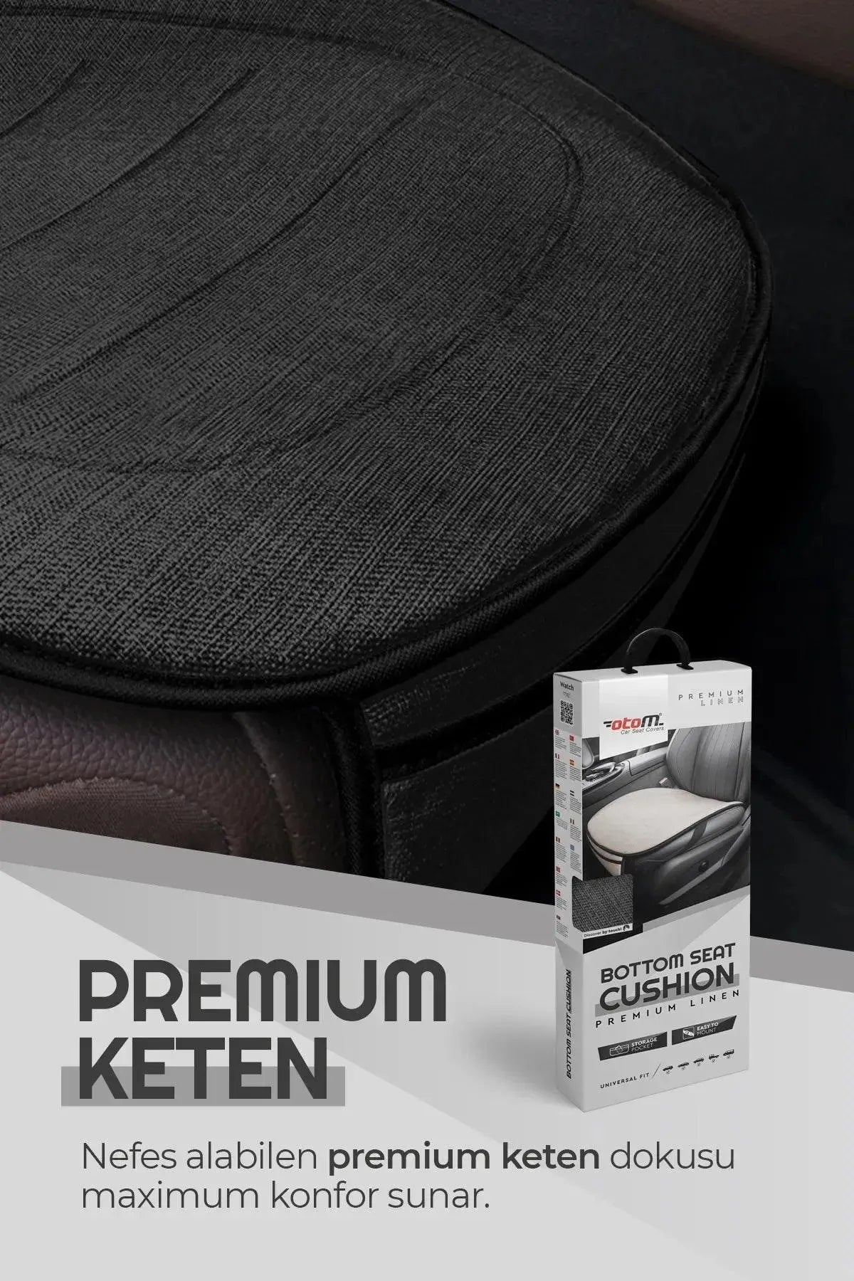 Otom Premium Ön Koltuk Minderi - Keten - OtomBayi