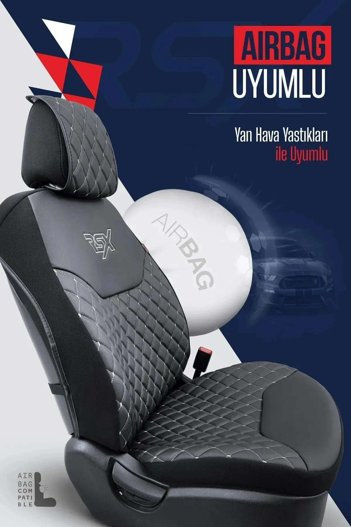 Otom Rsx Diamond Koruyucu Oto Koltuk Minderi - OtomBayi