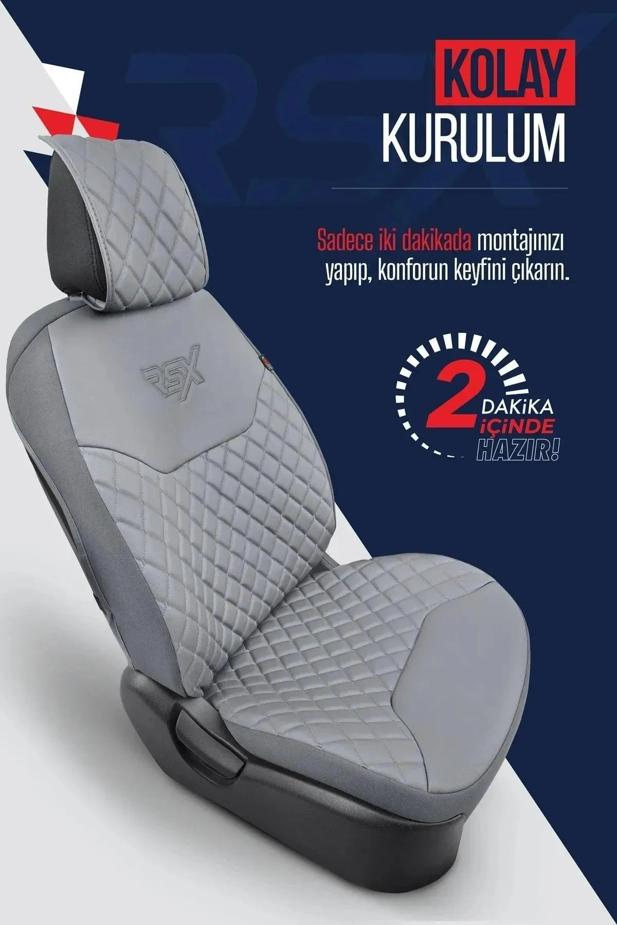 Otom Rsx Diamond Koruyucu Oto Koltuk Minderi - OtomBayi