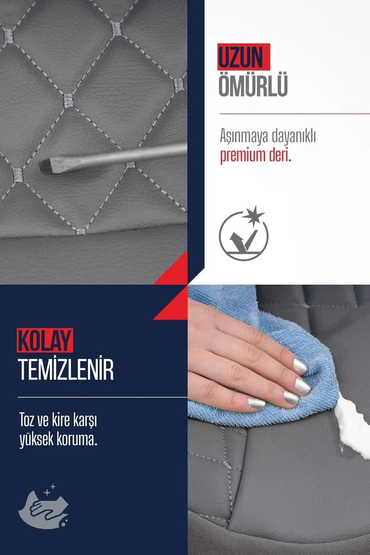 Otom Rsx Diamond Koruyucu Oto Koltuk Minderi - OtomBayi