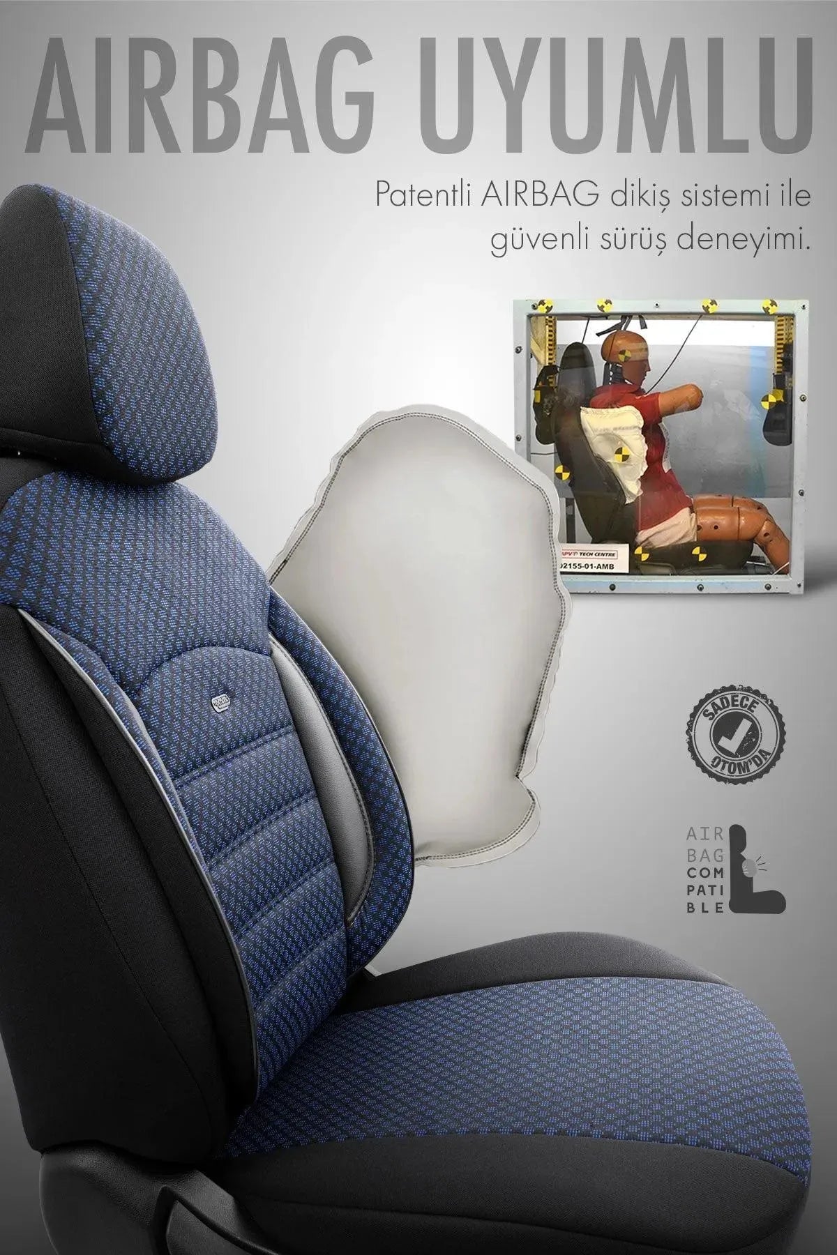 Otom Sport Plus Ekstra Destekli Özel Dokulu Oto Koltuk Kılıfı - OtomBayi