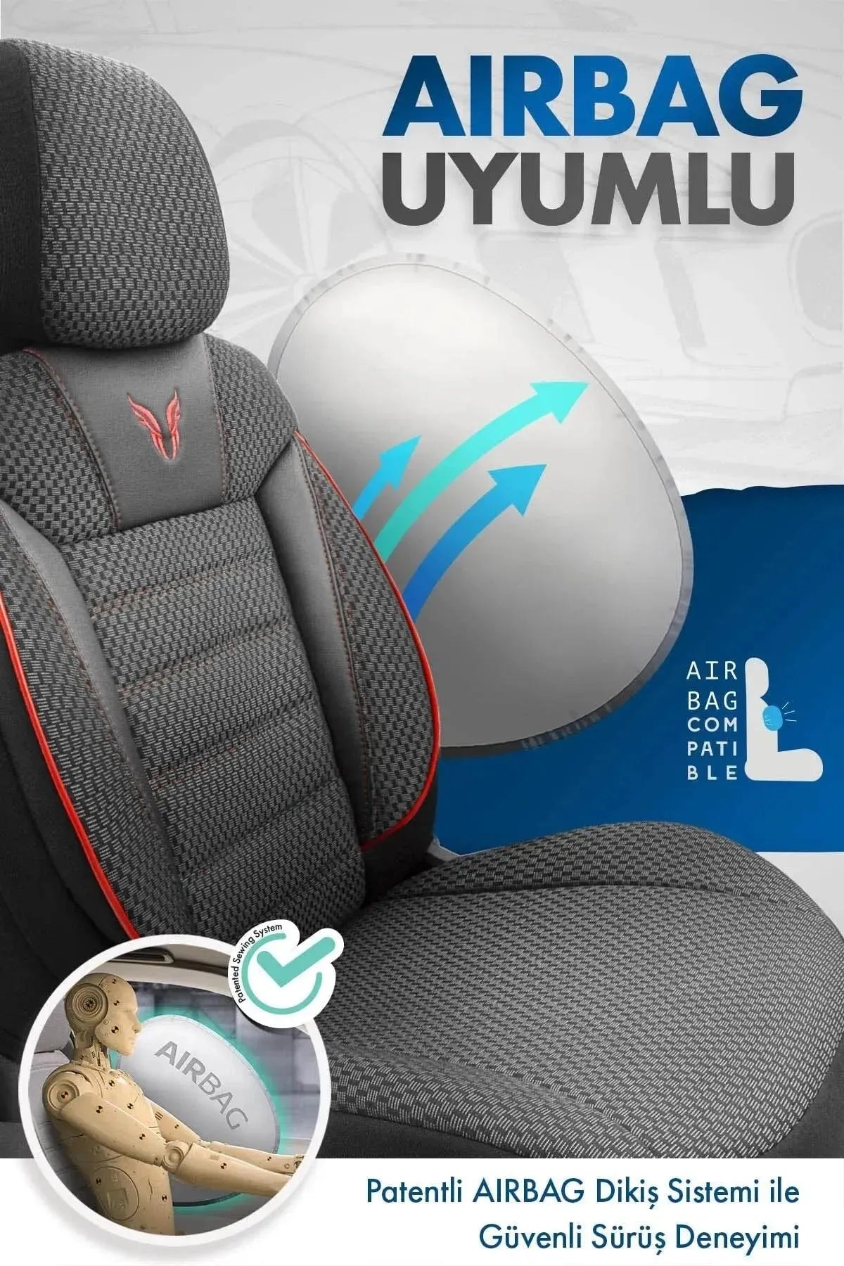 Otom Toro Design Ekstra Destekli Oto Koltuk Kılıfı - OtomBayi