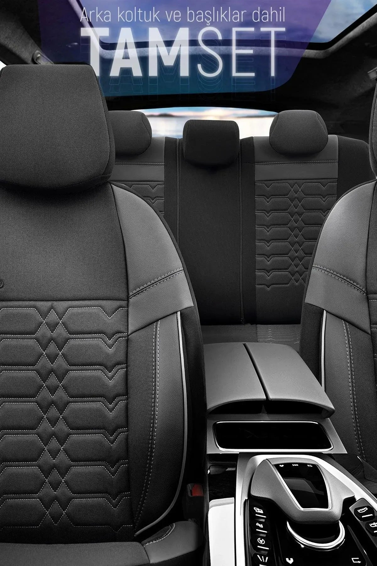 Otom Yeni Elegance Design Özel Tasarım Oto Koltuk Kılıfı Tam Set - OtomBayi
