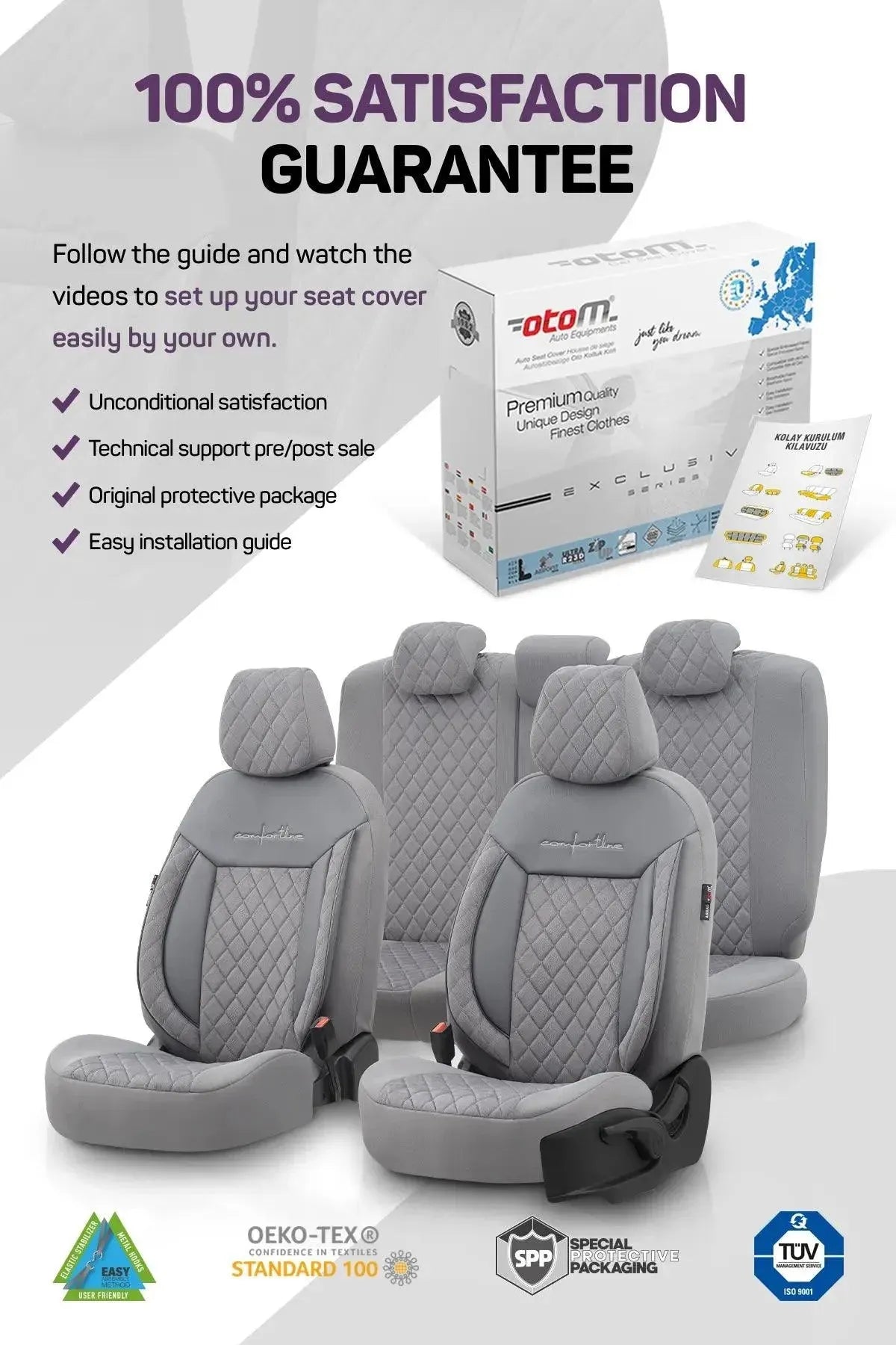 Otom Comfortline Vip Design Oto Koltuk Kılıfı