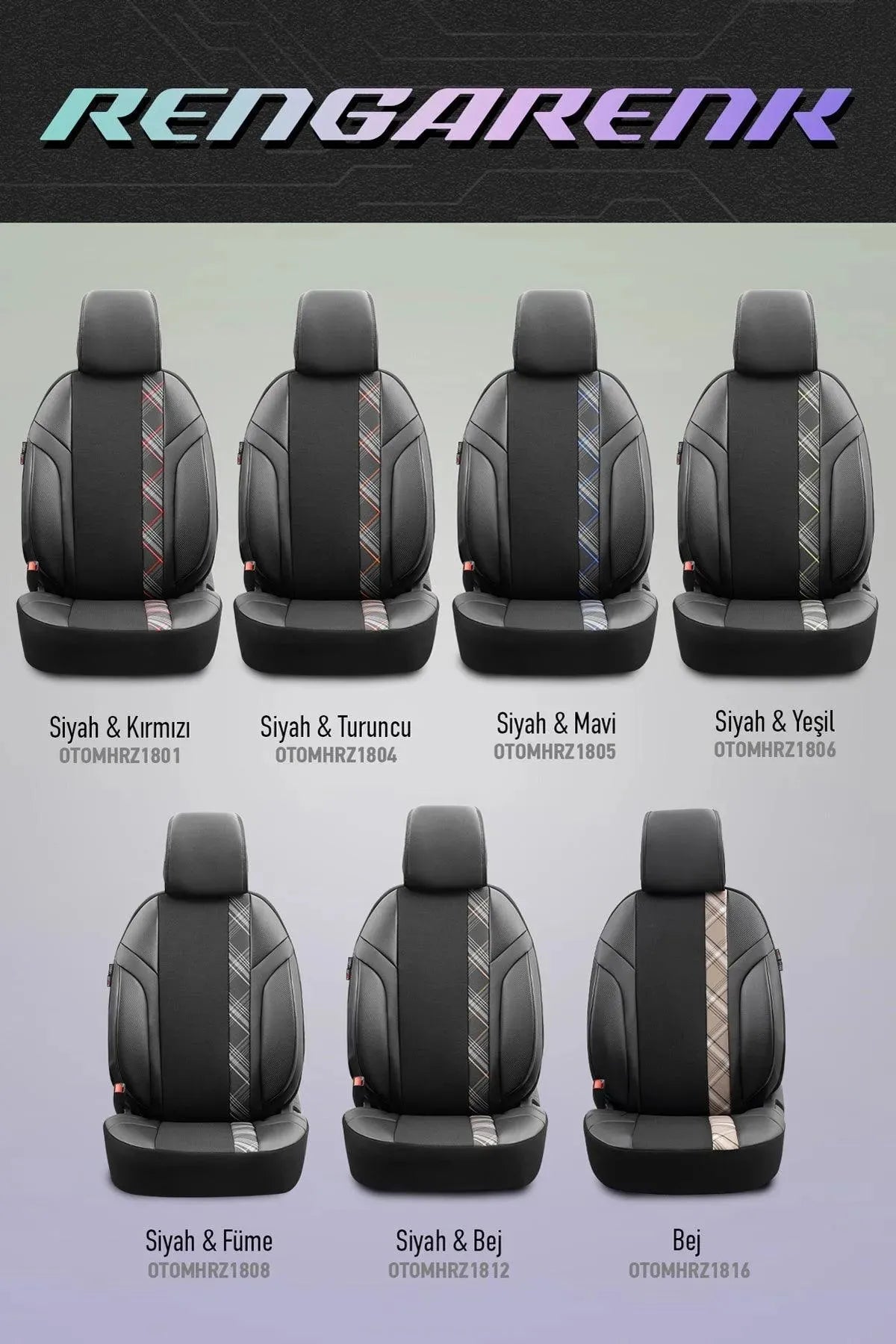 Otom Horizon Design Universal Oto Koltuk Kılıfı