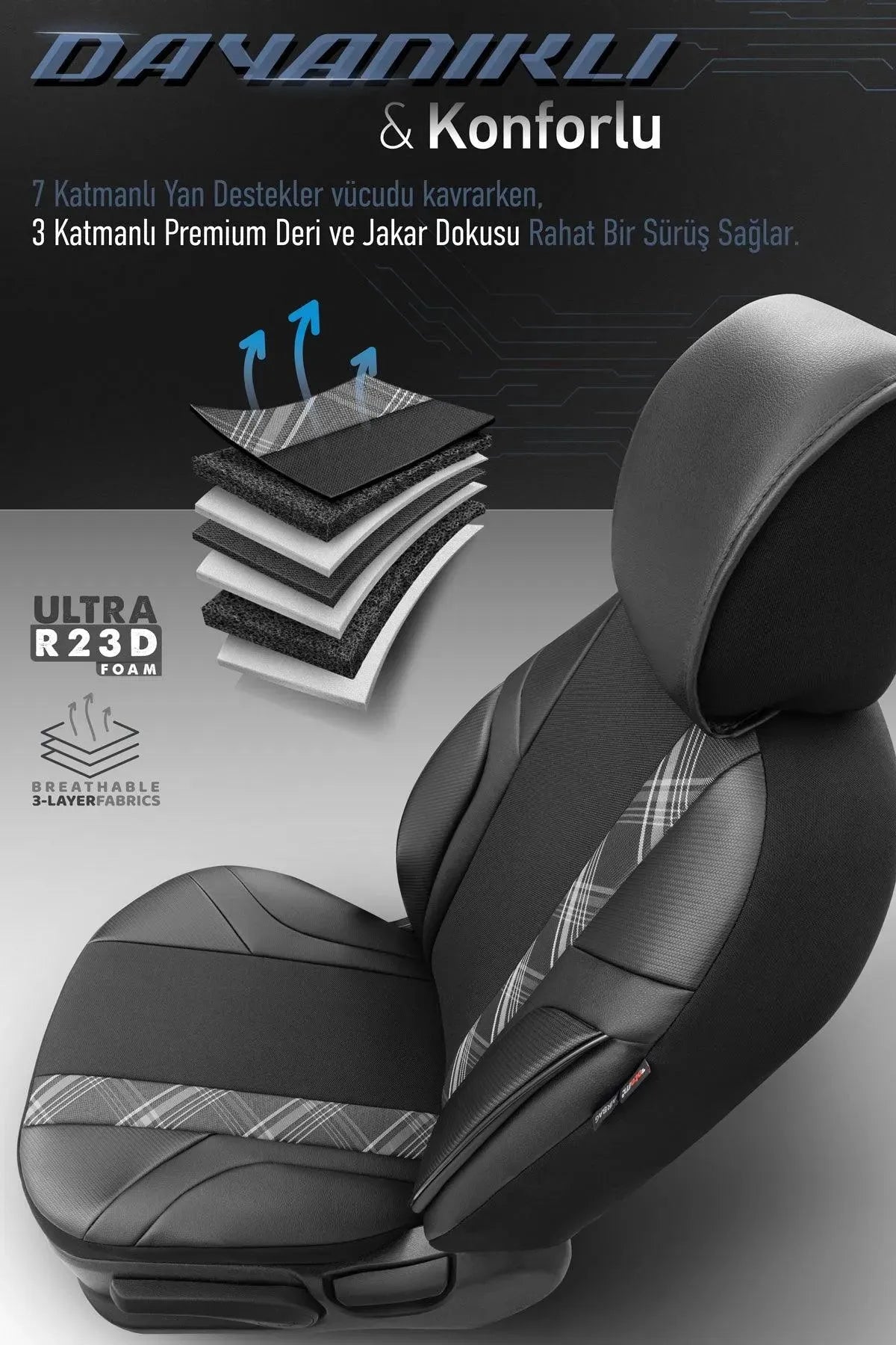 Otom Horizon Design Universal Oto Koltuk Kılıfı