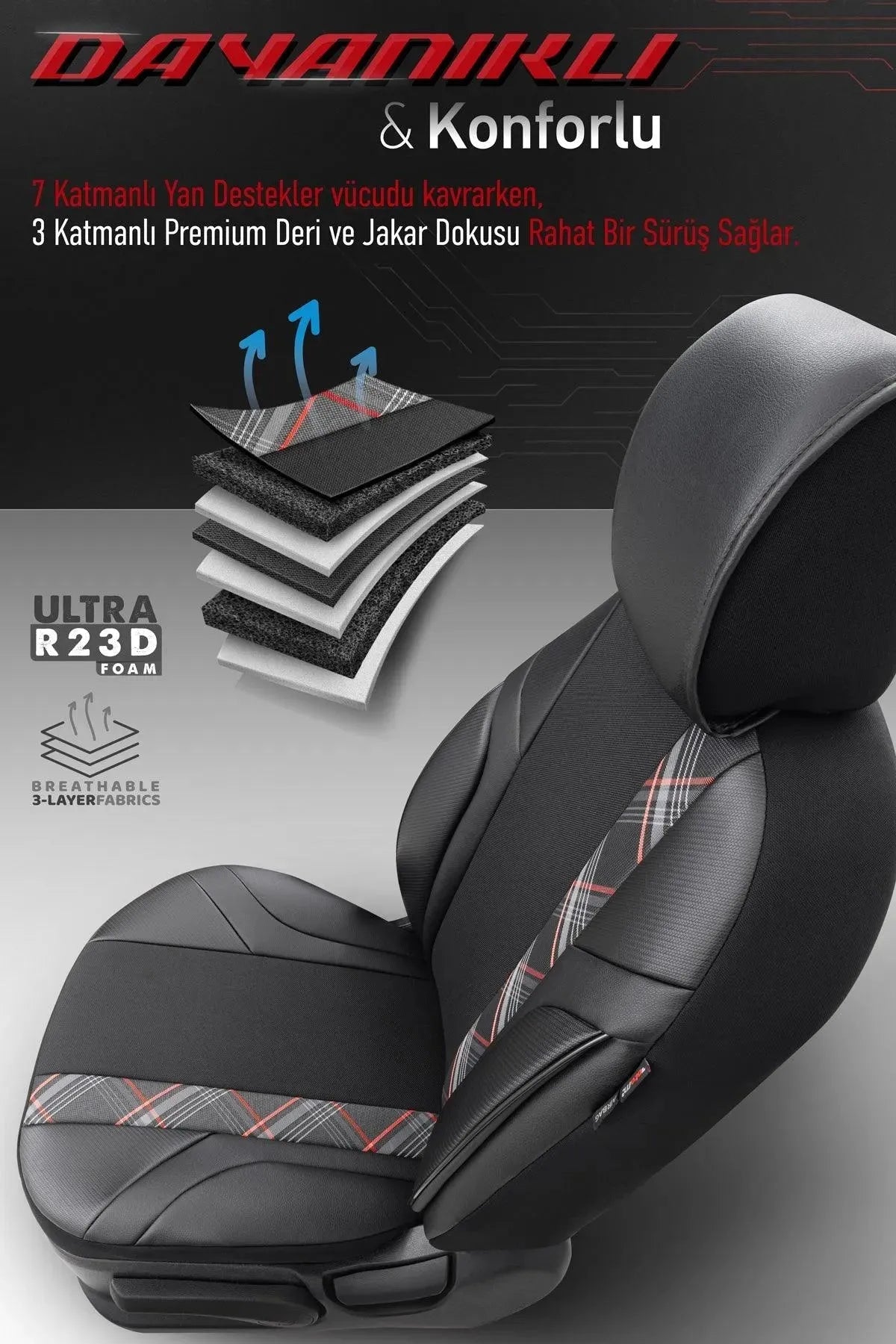 Otom Horizon Design Universal Oto Koltuk Kılıfı