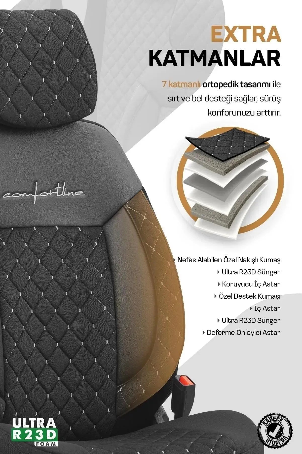 Otom Comfortline Vip Design Oto Koltuk Kılıfı