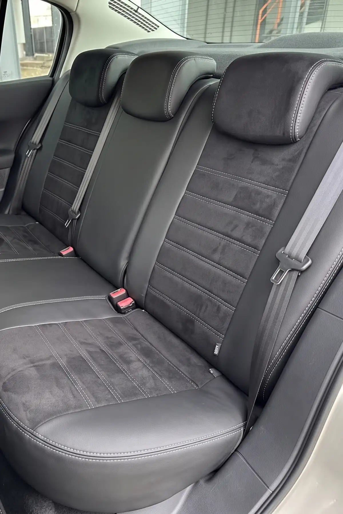 Araca Özel Koltuk Kılıfı - Renault Megane - 2004-2010 - London Design - Siyah Siyah Füme