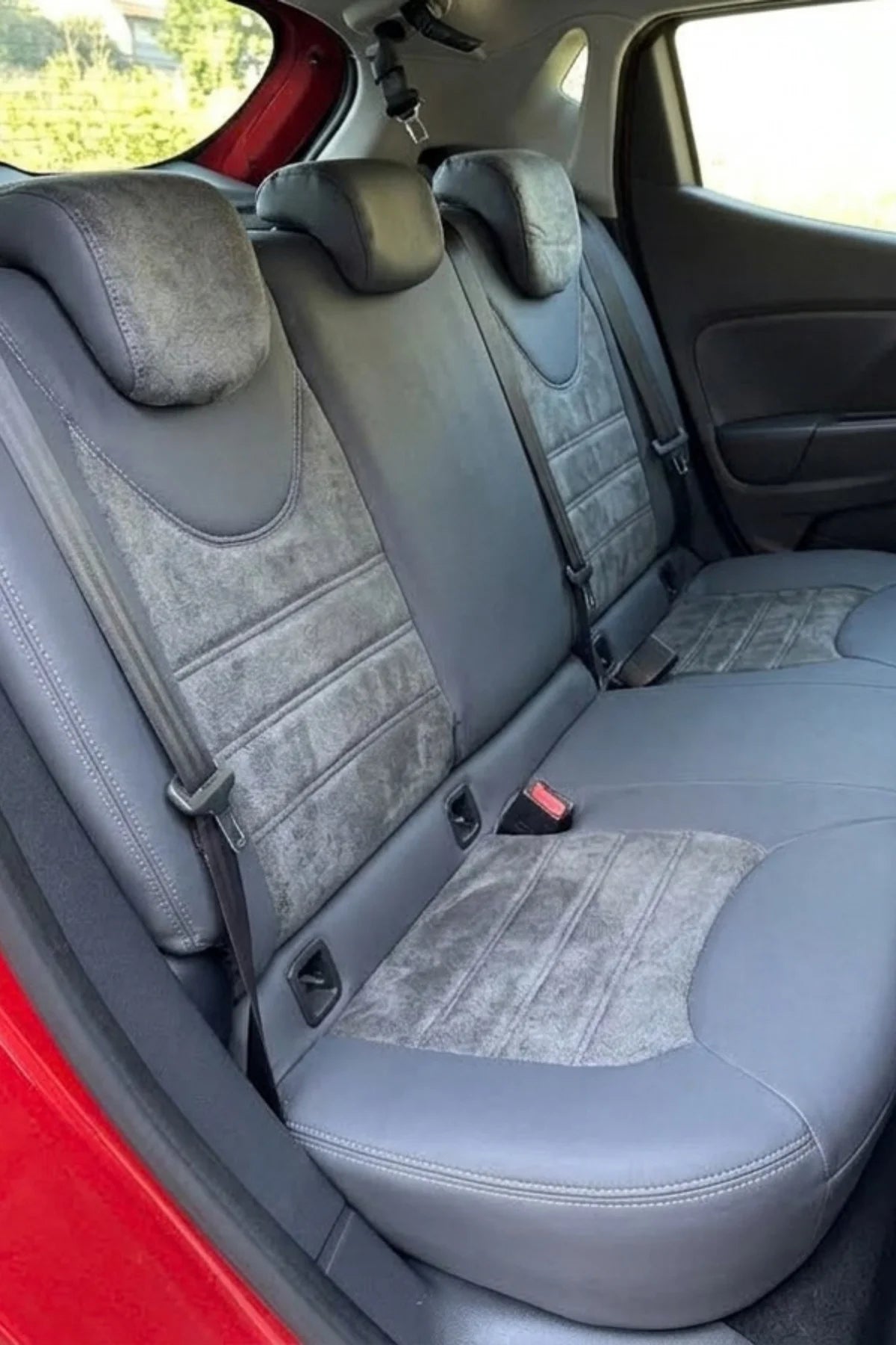 Renault Clio 2013 -2019 Araca Özel Koltuk Kılıfı Milano Design Füme Füme Füme