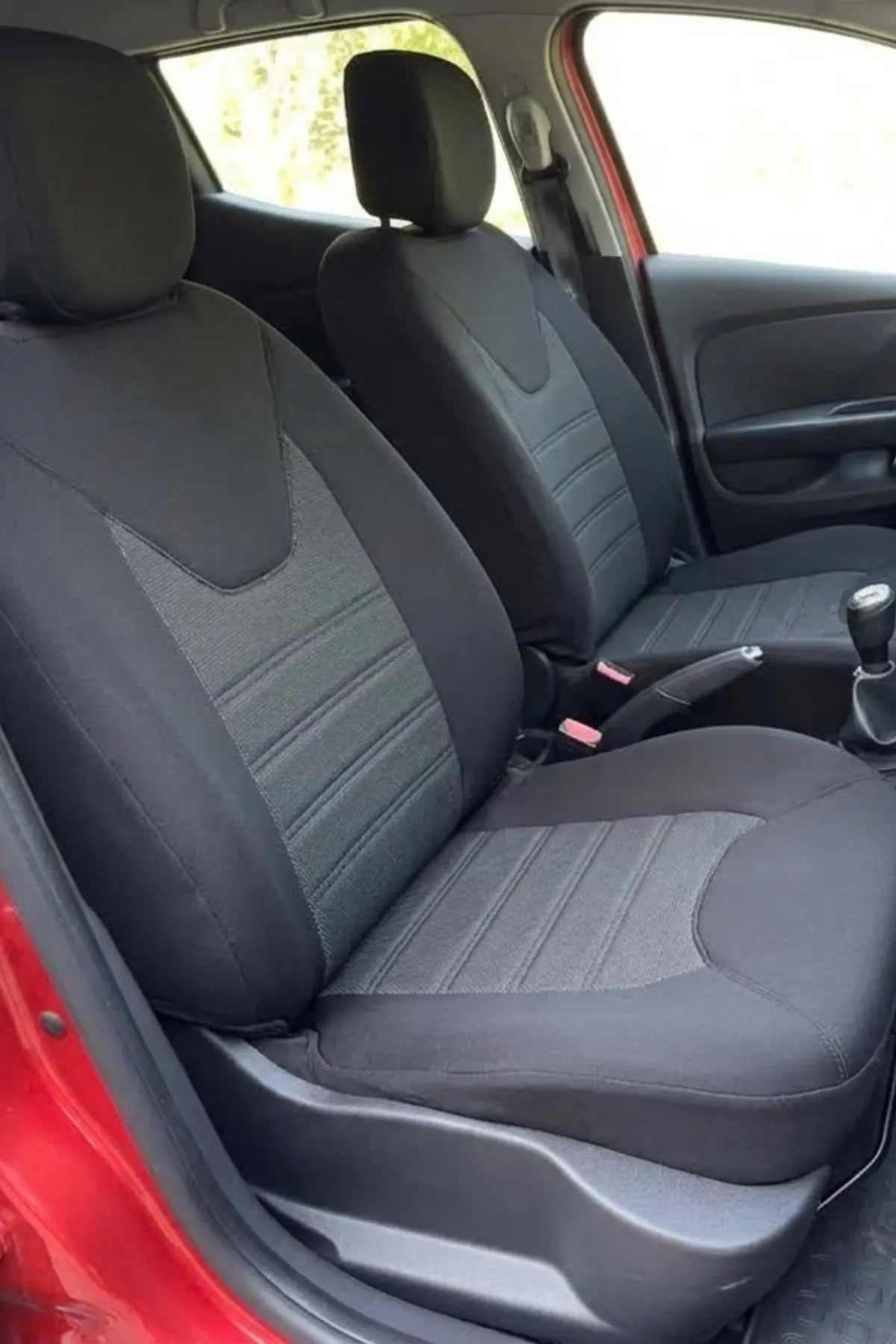 Araca Özel Koltuk Kılıfı Renault Clio  2013-2019 Original Design Siyah Siyah Siyah