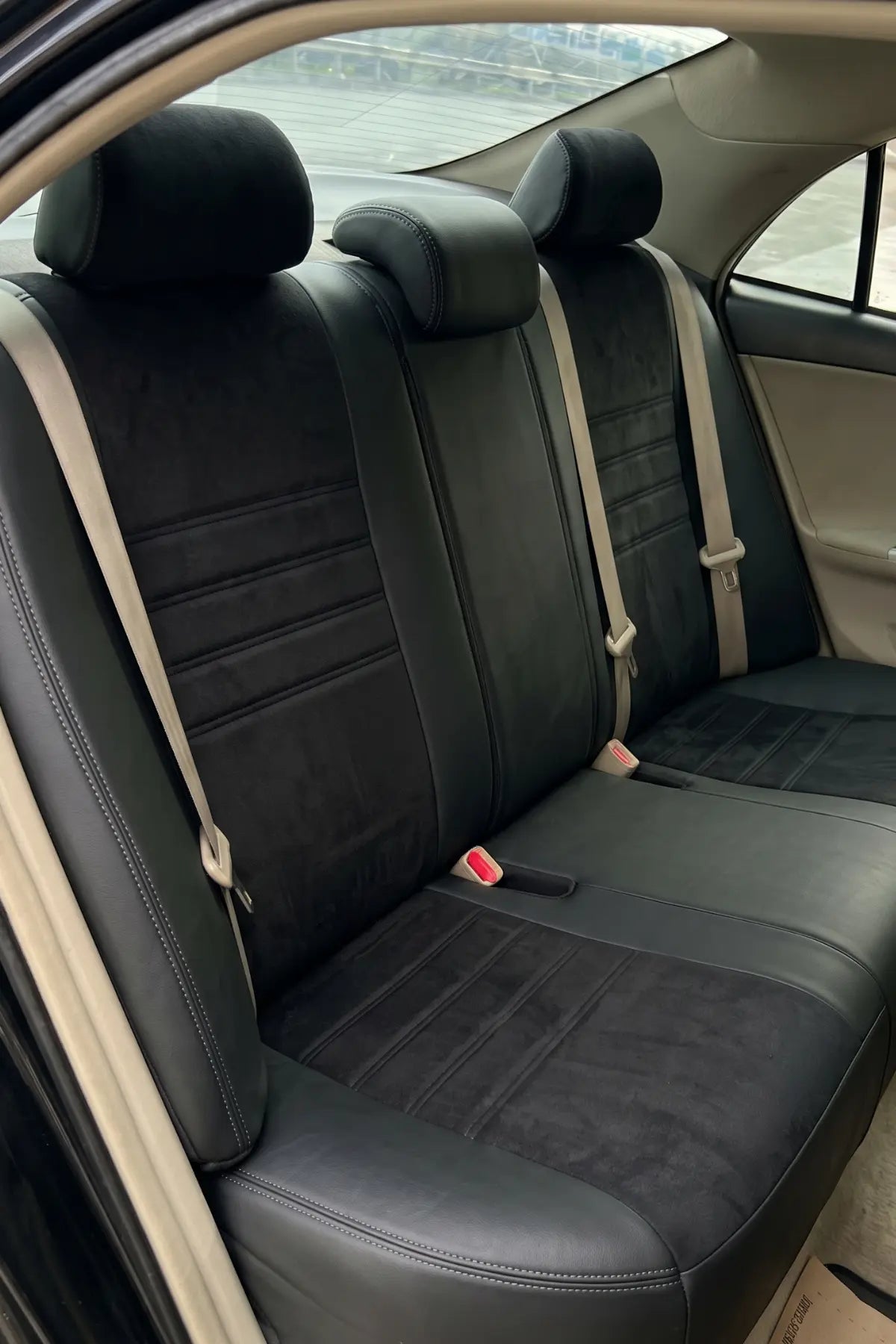Toyota Corolla 2007 - 2013 Araca Özel Koltuk Kılıfı London Design Siyah Siyah Füme
