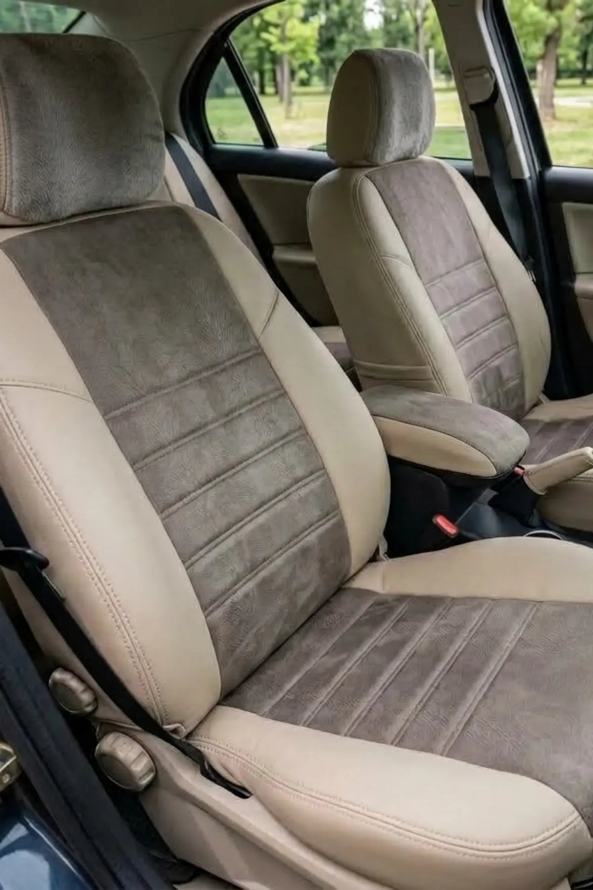 Ford Mondeo 2000-2007 Araca Özel Koltuk Kılıfı London Design Bej Bej Krem