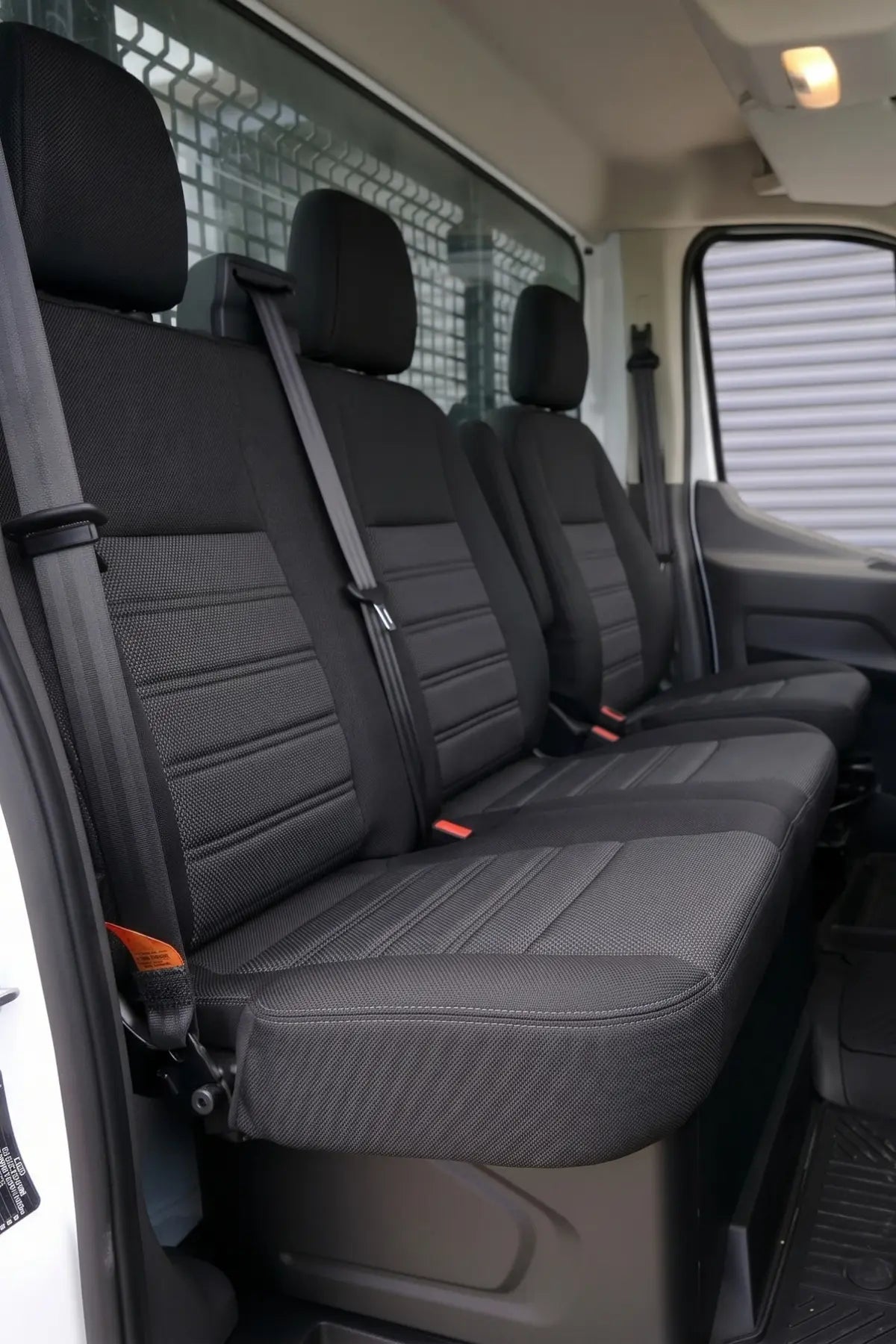Ford Transit Custom 2023 Sonrası Araca Özel Koltuk Kılıfı Original Design Siyah Siyah Siyah