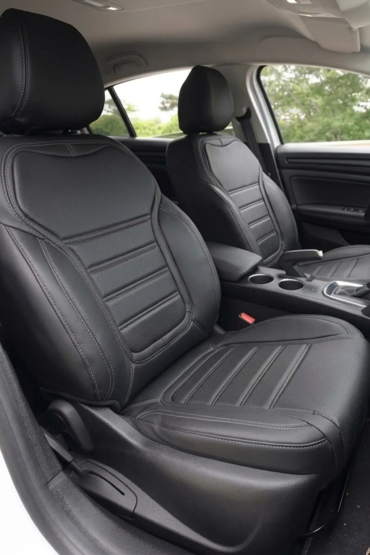 Renault Megane 2016 Sonrası Araca Özel Koltuk Kılıfı İstanbul Design Siyah Siyah Füme