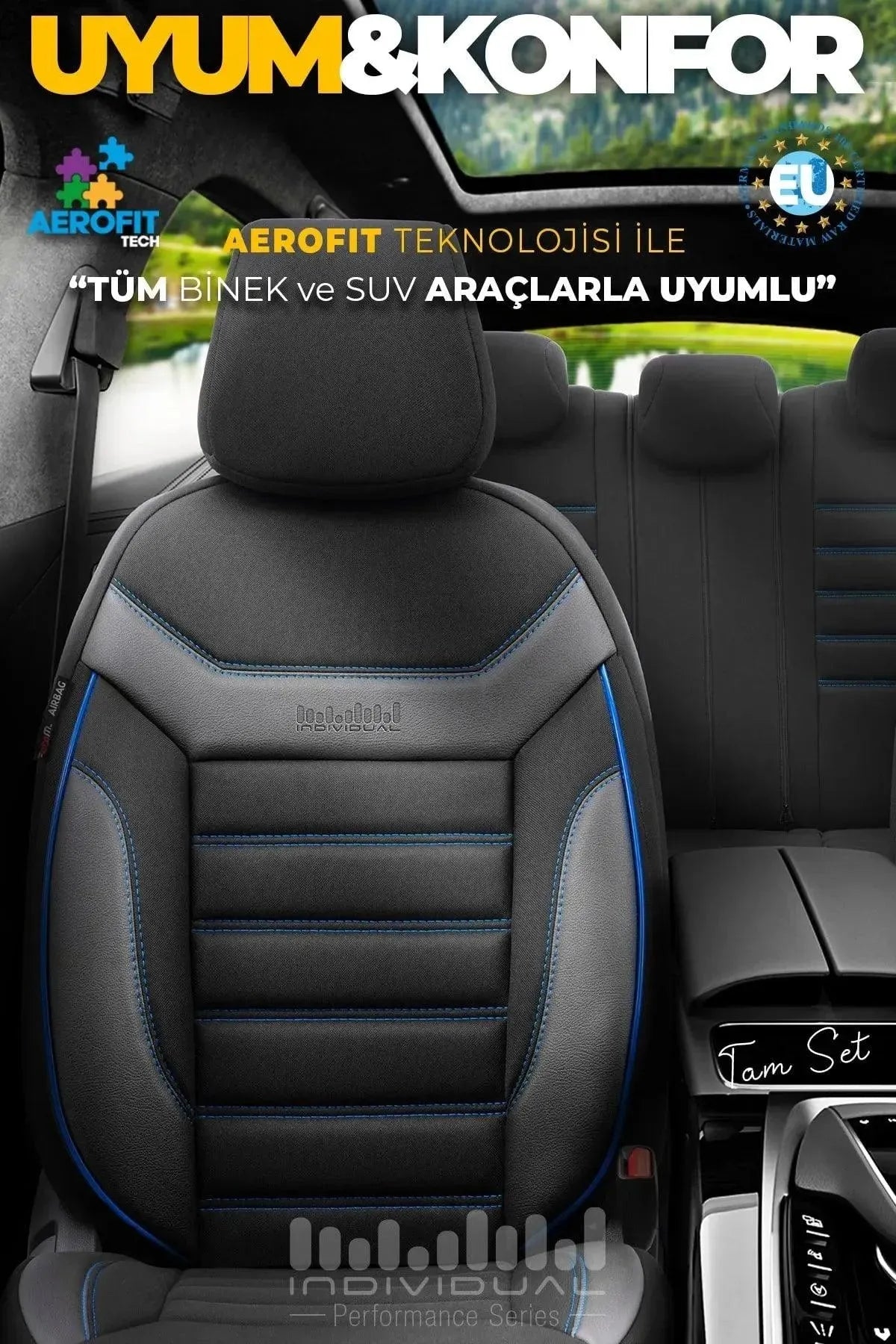 Otom Individual Design Ekstra Destekli Oto Koltuk Kılıfı - OtomBayi