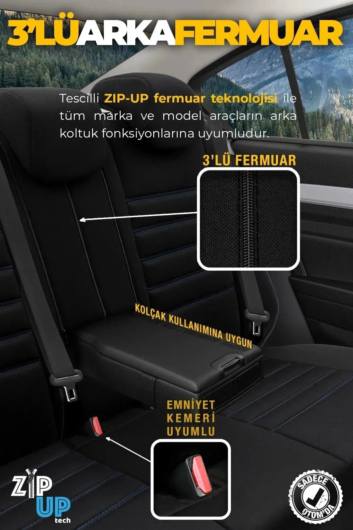 Otom Individual Design Ekstra Destekli Oto Koltuk Kılıfı - OtomBayi
