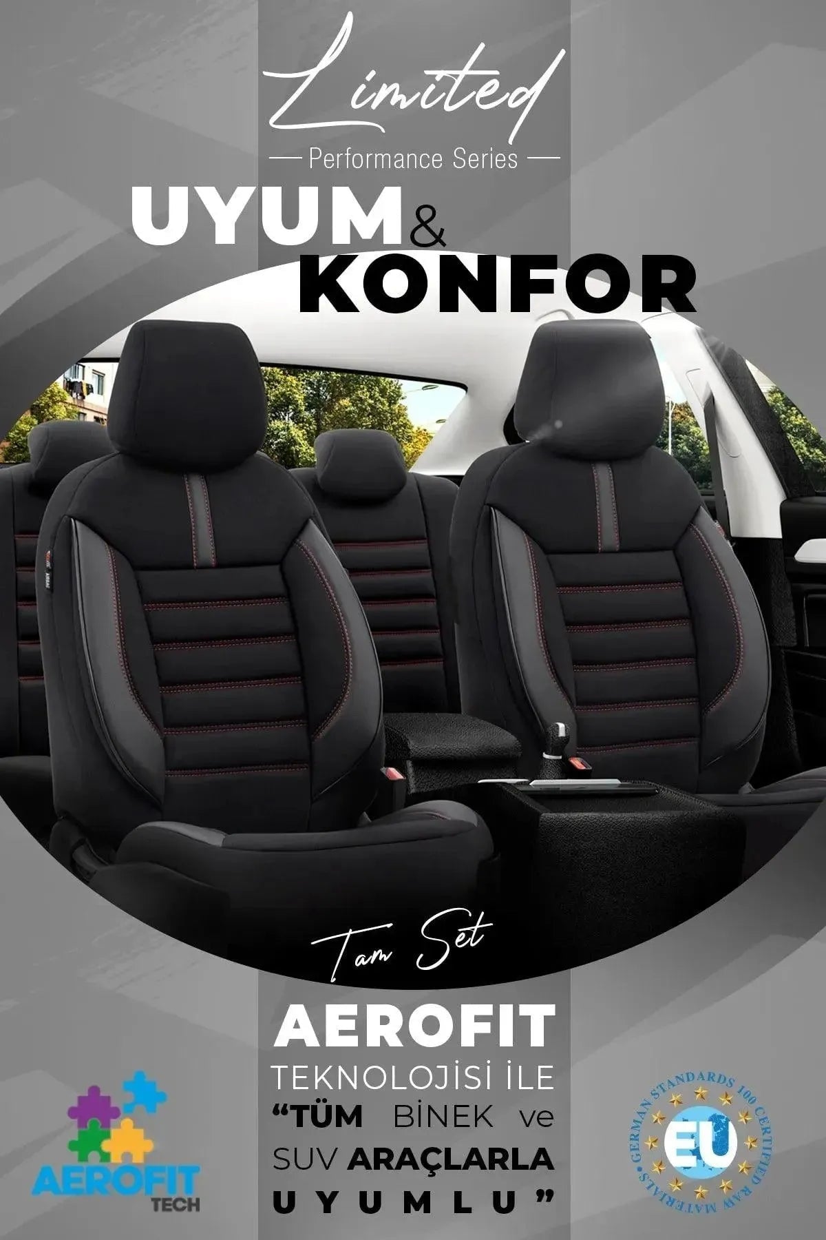 Otom Limited Design Ekstra Destekli Oto Koltuk Kılıfı - OtomBayi