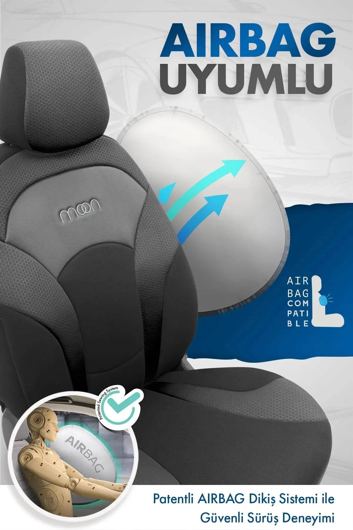 Otom Moon Design Özel Tasarım Oto Koltuk Kılıfı - OtomBayi