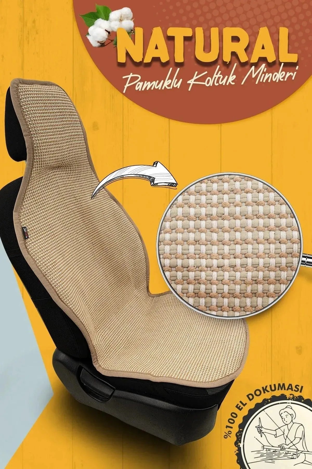 Otom Natural Design Kilim Minder Tek Koltuk El Dokuması - OtomBayi