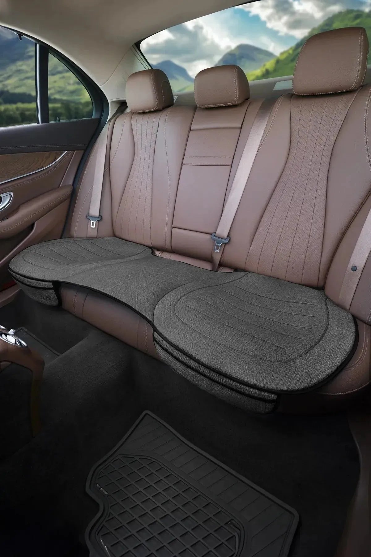 Otom Premium Koruyucu Arka Koltuk Minderi - Keten - OtomBayi