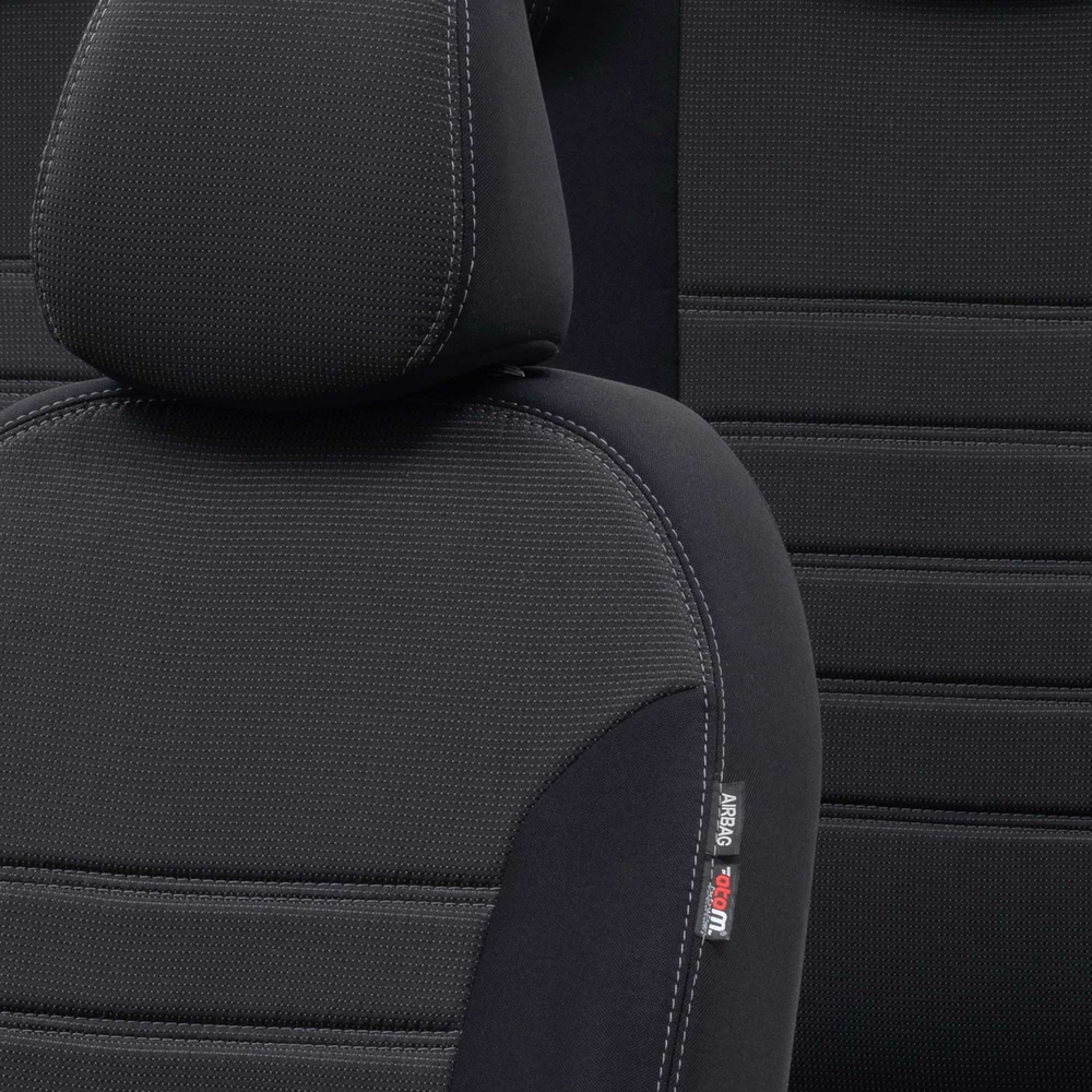 Otom Ford Focus 2011-2019 Özel Üretim Koltuk Kılıfı Original Design Siyah - Siyah - 3