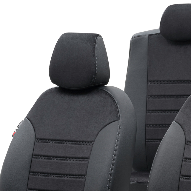 Otom Ford Ranger 2012-2018 Özel Üretim Koltuk Kılıfı Milano Design Siyah - 4