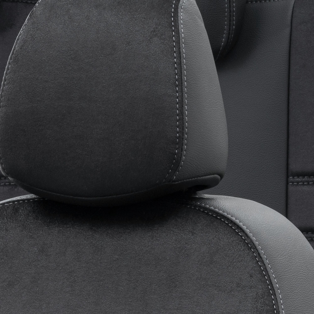 Otom Ford Ranger 2012-2018 Özel Üretim Koltuk Kılıfı Milano Design Siyah - 5