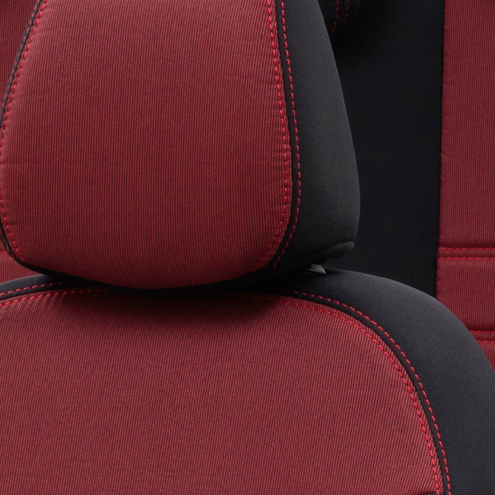 Otom Ford Ranger 2012-2018 Özel Üretim Koltuk Kılıfı Original Design Kırmızı - Siyah - 5