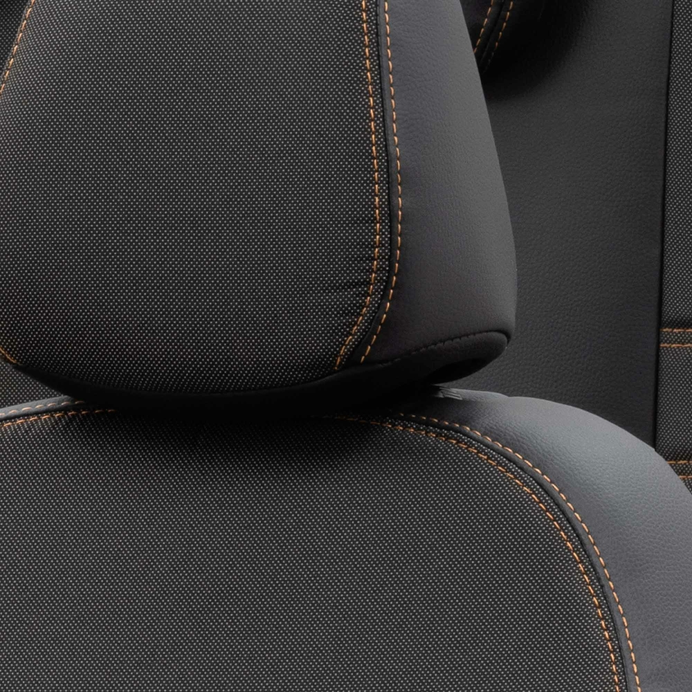Otom Ford Ranger 2012-2018 Özel Üretim Koltuk Kılıfı Paris Design Bej - Siyah - 5