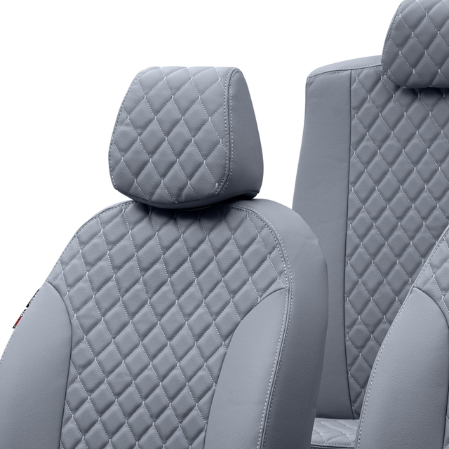 Otom Seat Alhambra 1996-2010 Özel Üretim Koltuk Kılıfı Madrid Design Deri Füme - 4