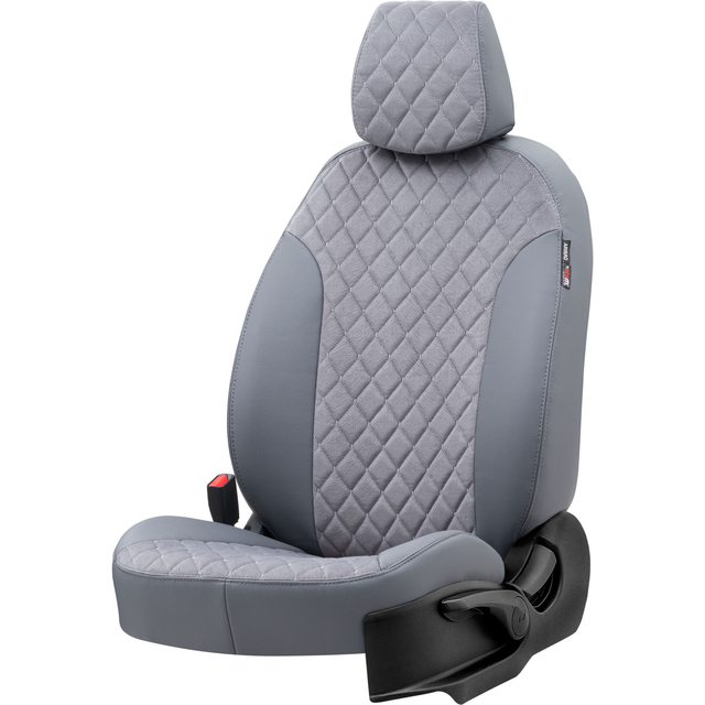 Otom Seat Alhambra 1996-2010 Özel Üretim Koltuk Kılıfı Madrid Design Tay Tüyü Füme - 2