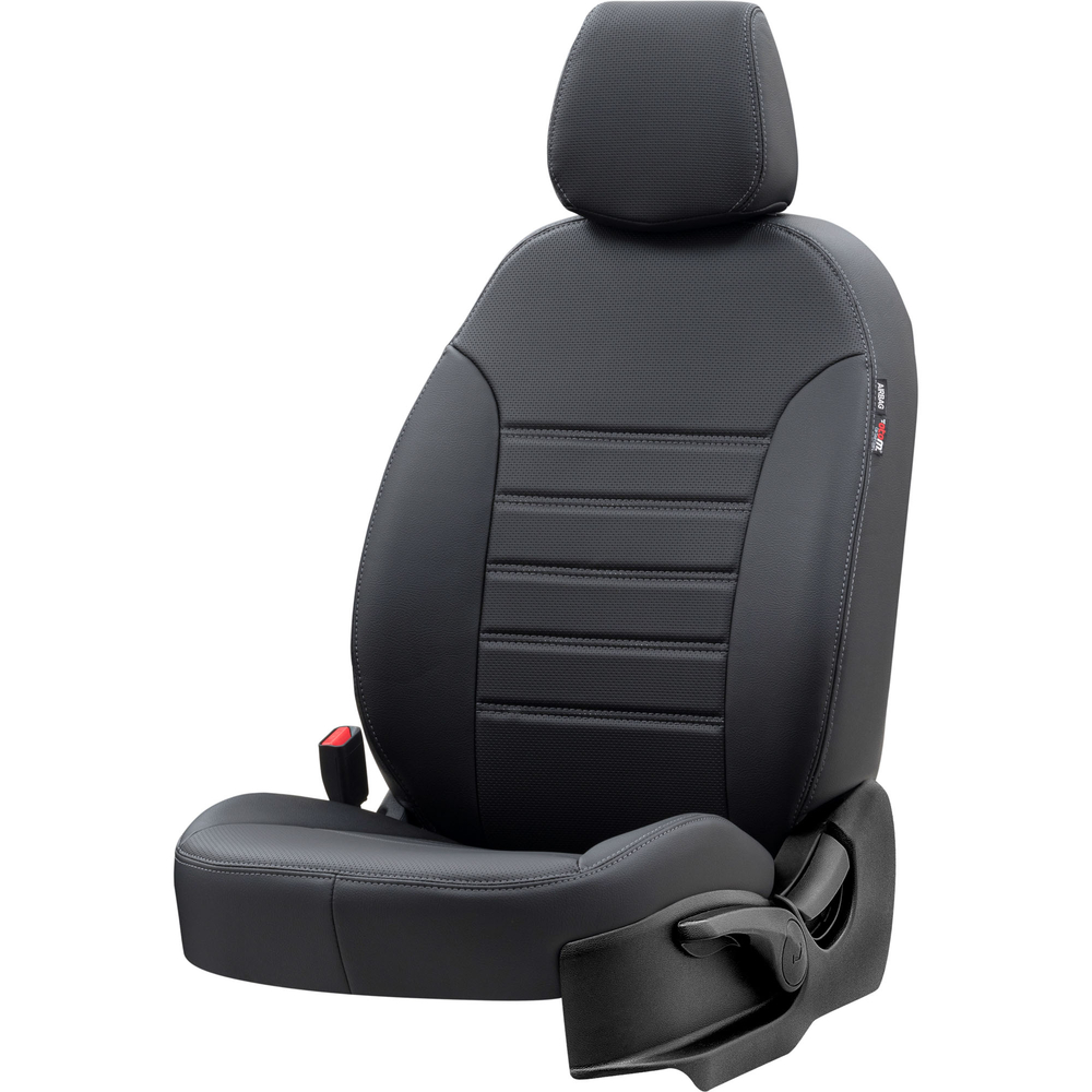 Otom Seat Alhambra 1996-2010 Özel Üretim Koltuk Kılıfı New York Design Siyah - 2