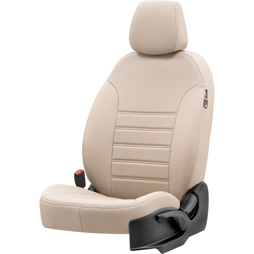 Otom Seat Alhambra 1996-2010 Özel Üretim Koltuk Kılıfı New York Design Bej - 2