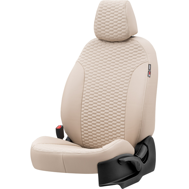 Otom Seat Alhambra 1996-2010 Özel Üretim Koltuk Kılıfı Tokyo Design Deri Bej - 2