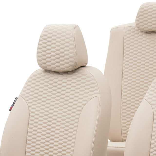 Otom Seat Alhambra 1996-2010 Özel Üretim Koltuk Kılıfı Tokyo Design Deri Bej - 4